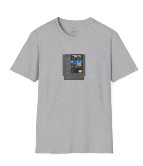 Touch Grass Cartridge T-Shirt — 'When generations collide'