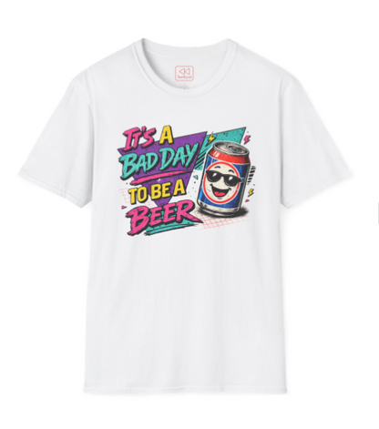 It's a Bad Day to Be a Beer T-Shirt — Retro Funny Beer Graphic Tee