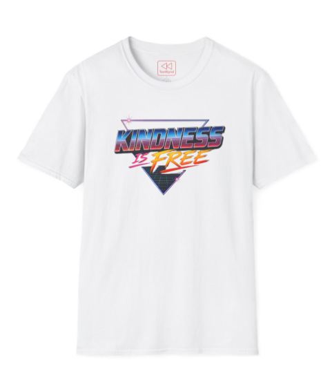 Kindness Is Free Retro Graphic T-Shirt
